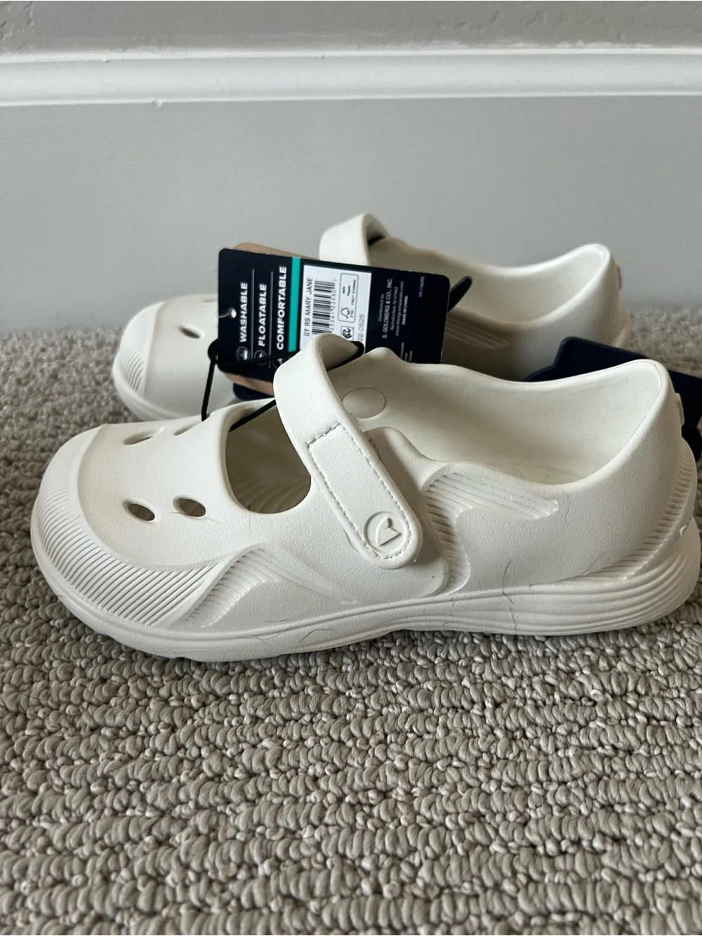 Rugged Shark Toddler Girls Mary Jane Sandals Size 12 NWT $12